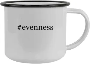 #evenness - 12oz Hashtag Camping Mug Stainless Steel, Black