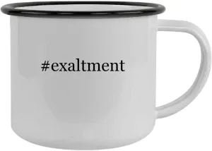 #exaltment - 12oz Hashtag Camping Mug Stainless Steel, Black