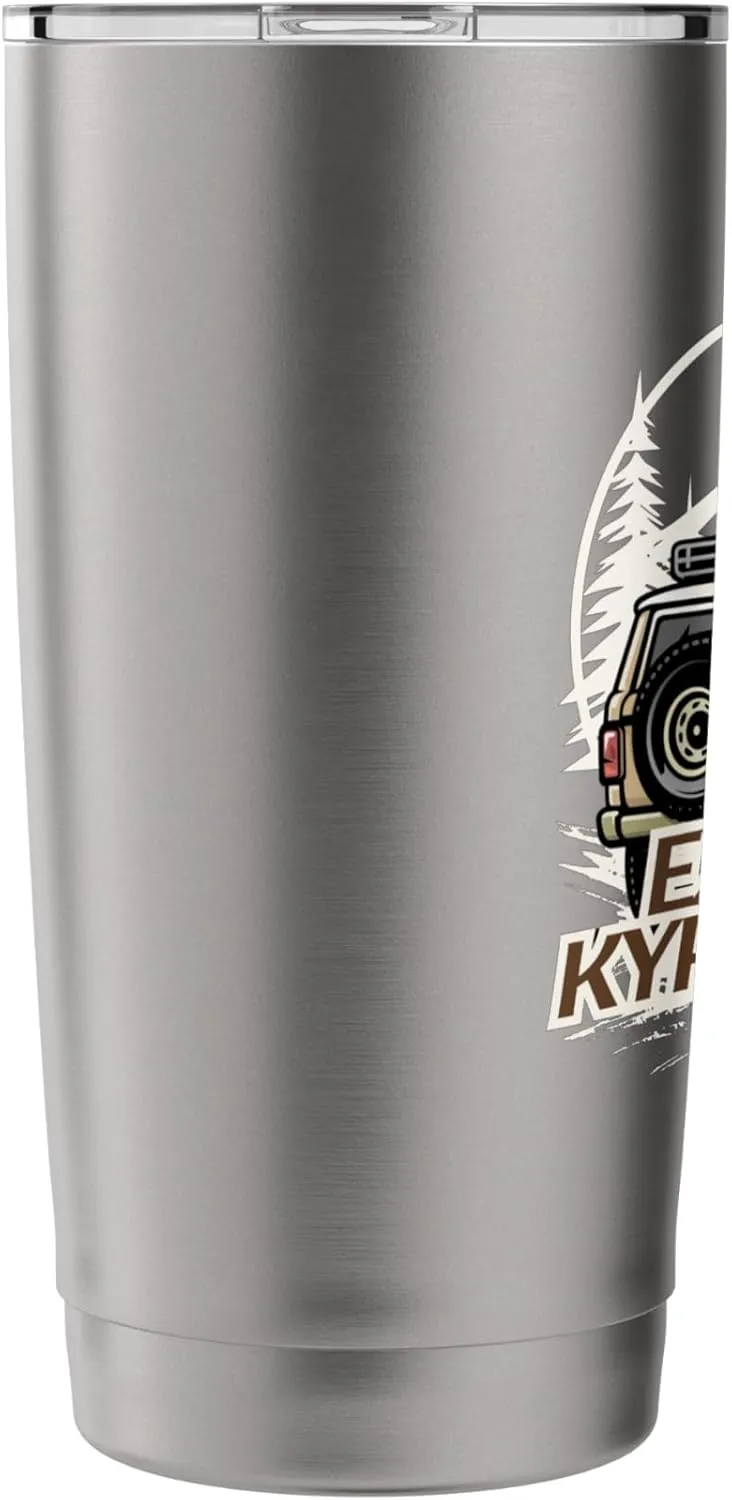 Explore Kyrgyzstan Mountains Forests Adventure Stainless Steel Insulated Tumbler