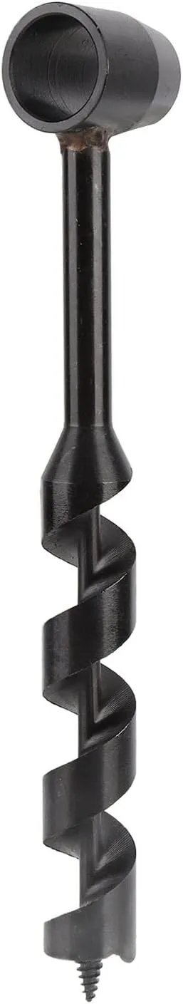 Fafeicy Manual Auger Drill, Survival Wood Punching Tool, Black Portable Manual Auger Drill Bit for Wilderness Woodworking, Buildingmaterials