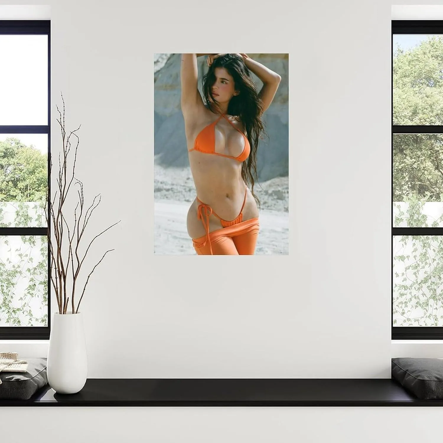 FCXVNXC Sexy Model Kylie Jenner Poster Kylie Jenner Fashion Poster (2) Canvas Painting Wall Art Poster for Bedroom Living Room Decor 08x12inch(20x30cm), Unframe-style