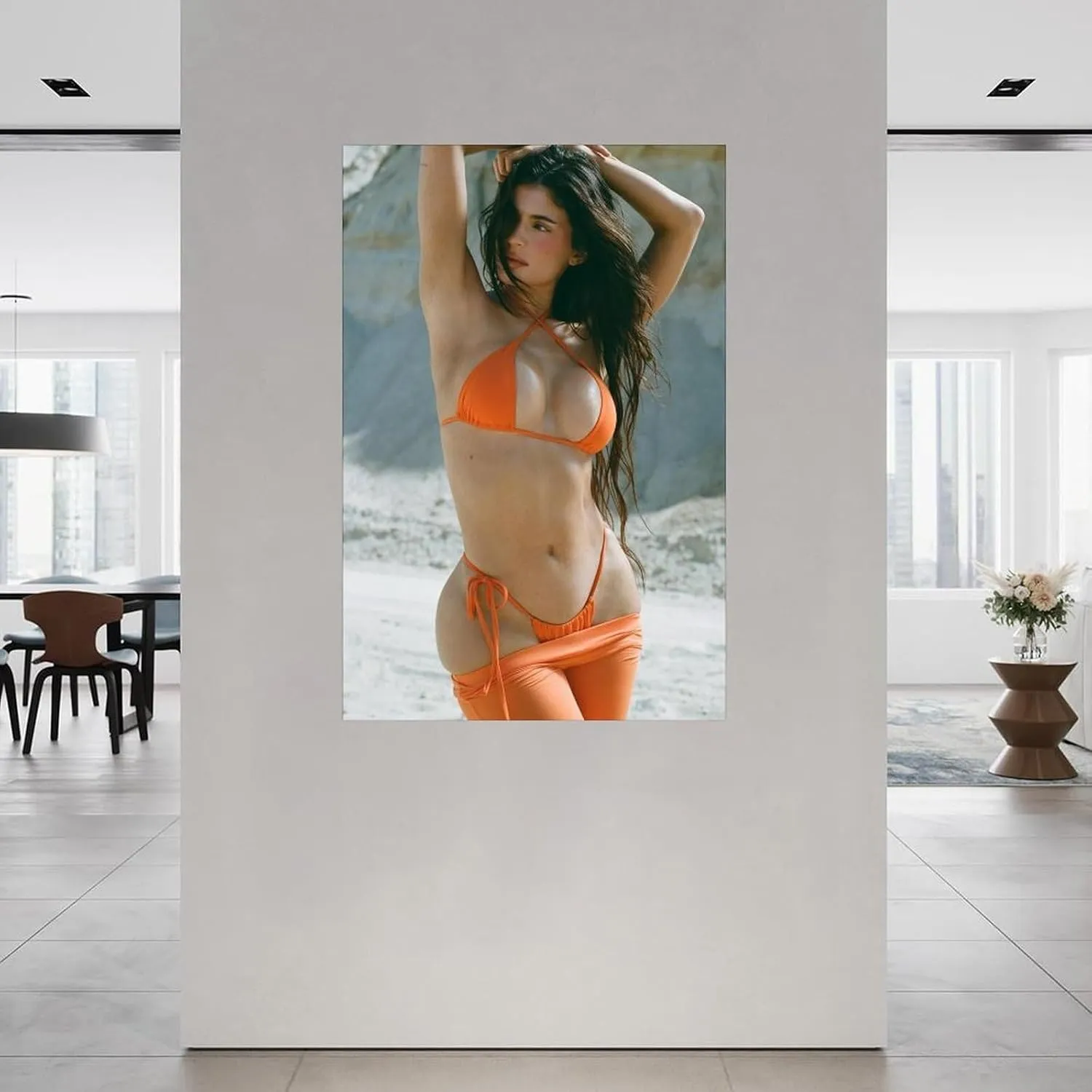 FCXVNXC Sexy Model Kylie Jenner Poster Kylie Jenner Fashion Poster (2) Canvas Painting Wall Art Poster for Bedroom Living Room Decor 08x12inch(20x30cm), Unframe-style