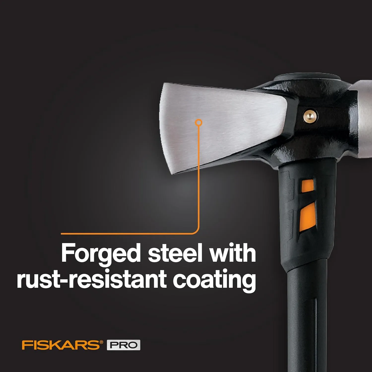 Fiskars 8 lb. Splitting Maul - 36" Shock-Absorbing, Comfort Grip Handle - Rust Resistant Forged Steel Blade - Wood Splitter Maul for Hardwood - Split Wood for Campfires - Bushcraft Gear