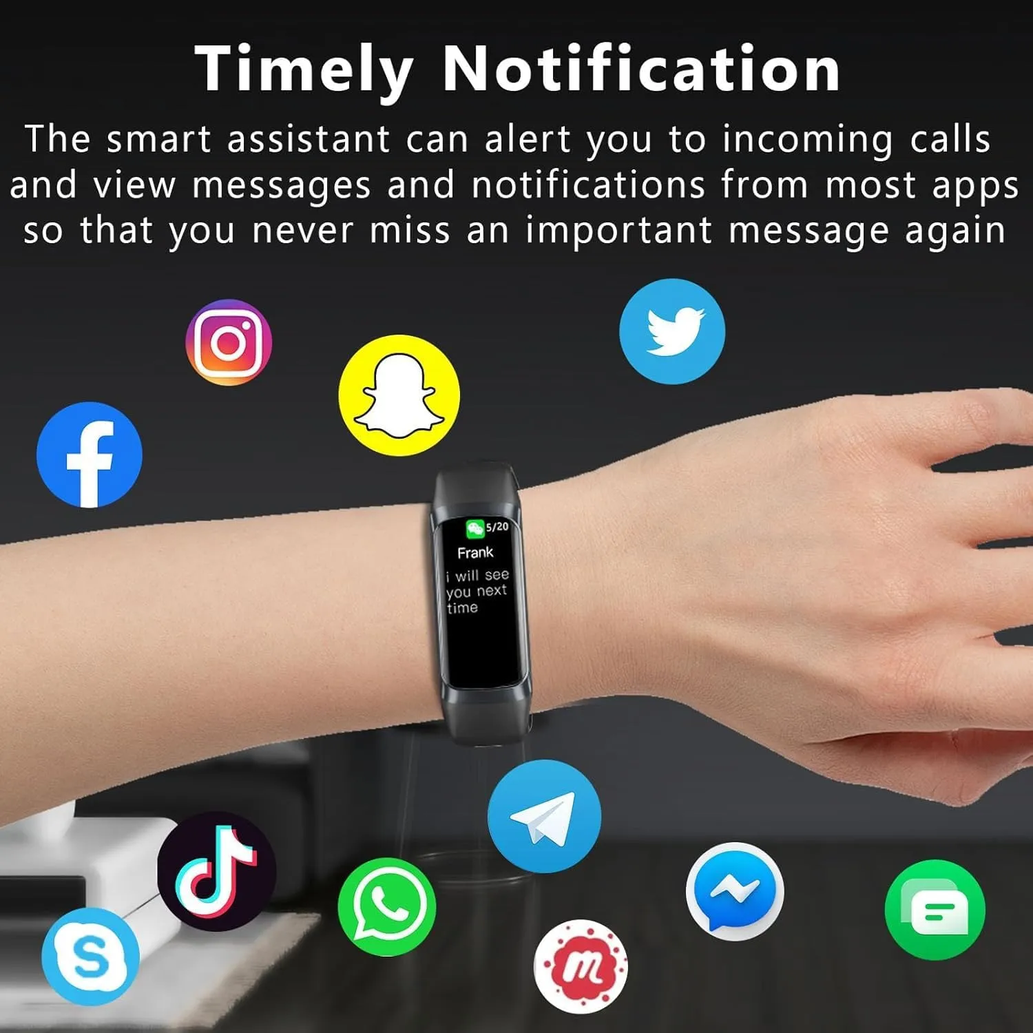 Fitness Tracker with 24/7 Blood Oxygen Heart Rate and Sleep Monitor,IP68 Waterproof,1.10''AMOLED Touch Color Screen,Step Counter Health Activity Trackers for Women Men