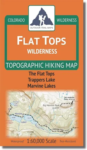 Flat Tops Wilderness - Colorado Topographic Hiking Map (2018)
