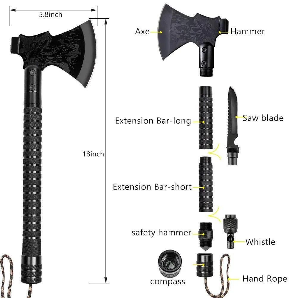 Foldable Camping Axe - Multi-Tool Survival Gear
