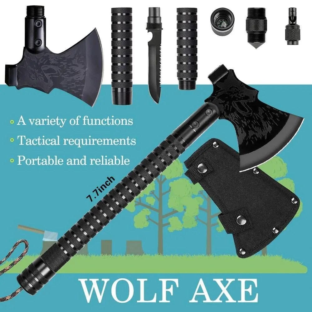 Foldable Camping Axe - Multi-Tool Survival Gear
