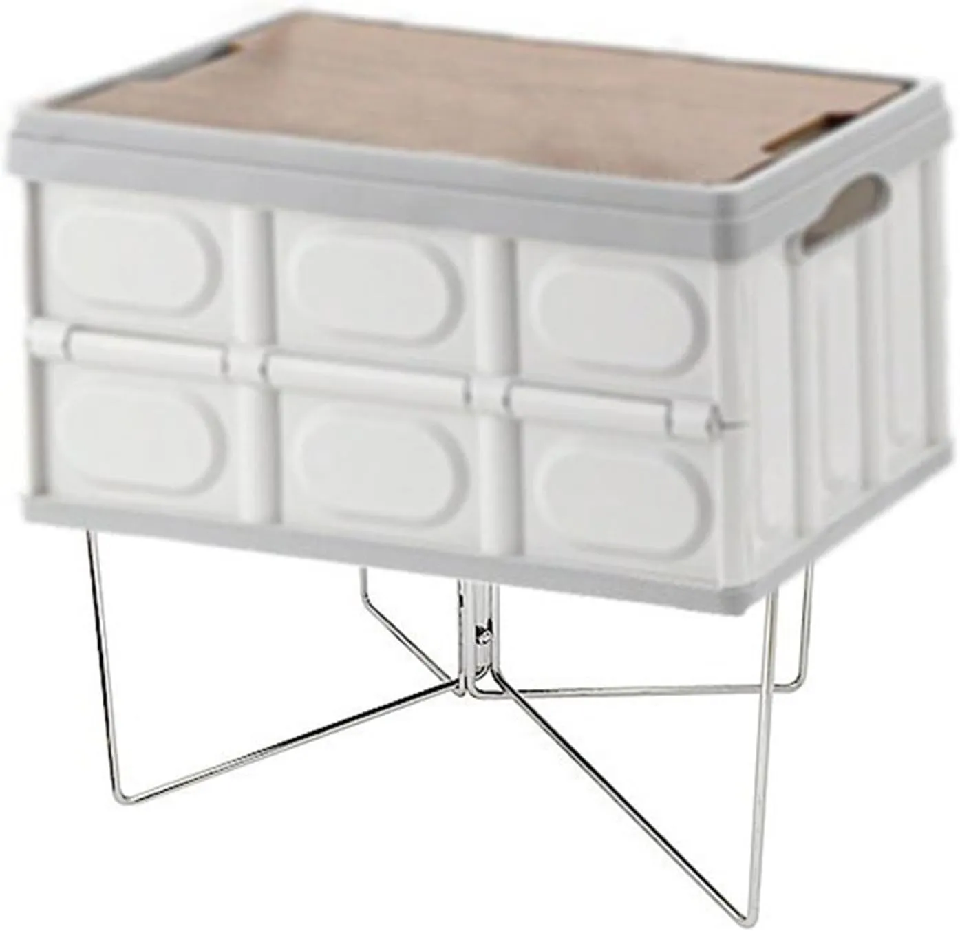 Foldable Cooling Stand Suitcase Rack Easy Carrying Ice Bucket Holder Fridge Ice Box Holder Camping Furniture for Patio Picnic