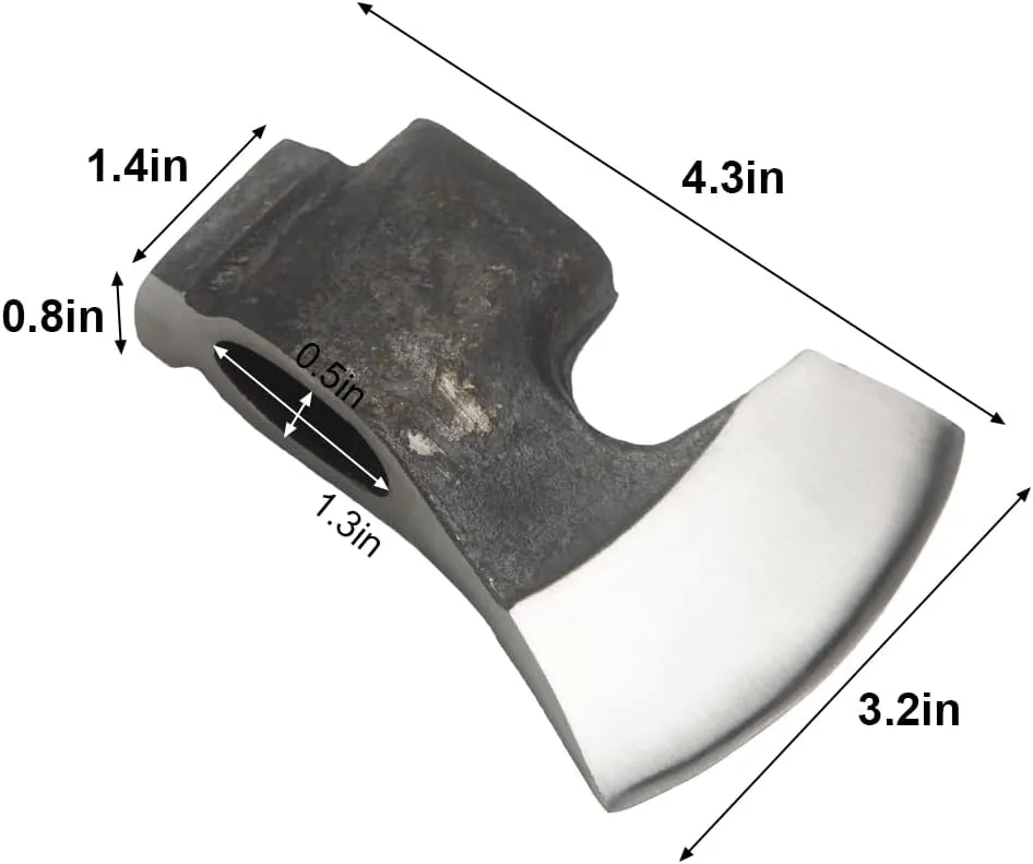 Forged Small Axe Head High Carbon Steel Bushcraft Axe Hatchet Head Camping Wood Chopping