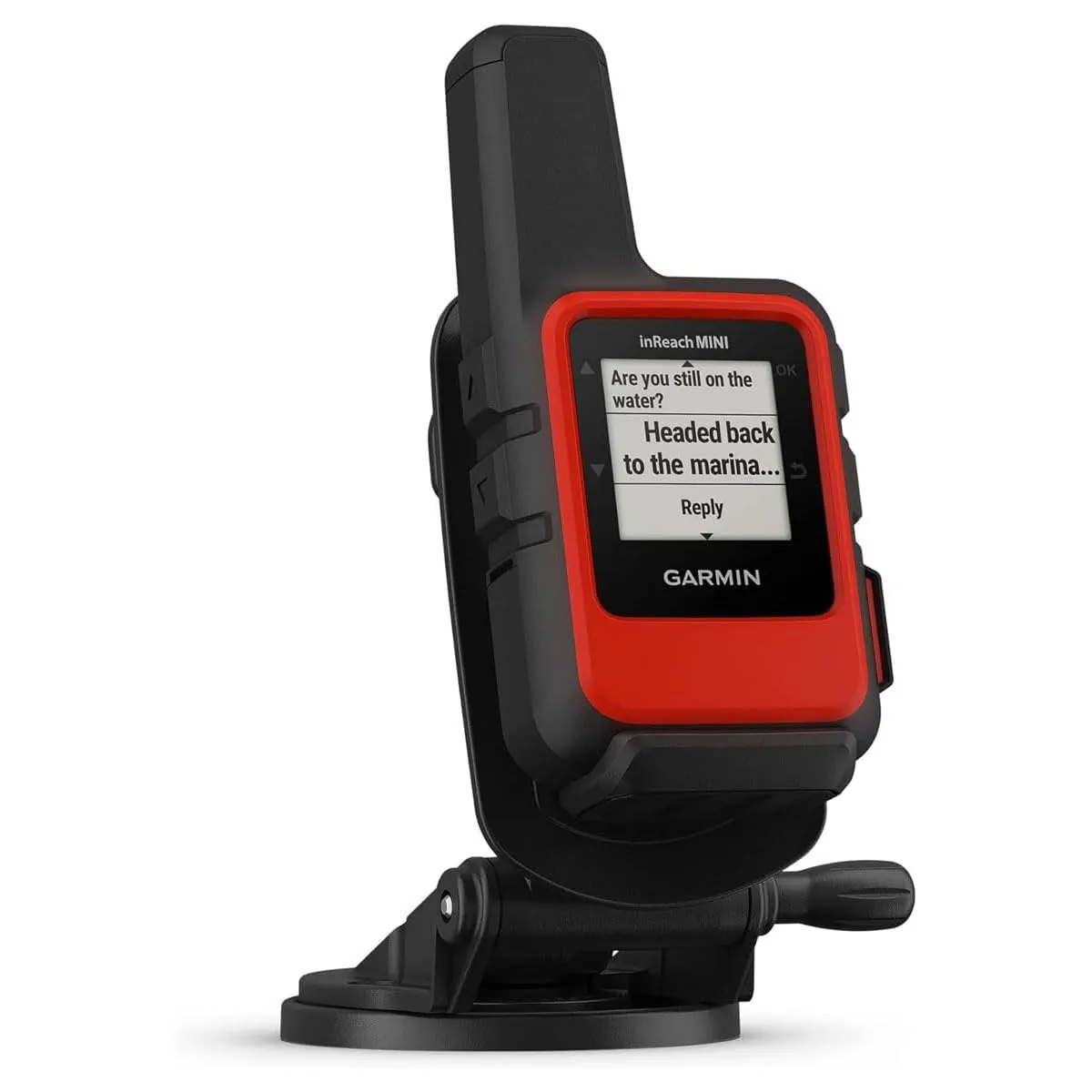 Garmin inReach Mini 2 Compact Satellite Communicator Marine Bundle Flame Red