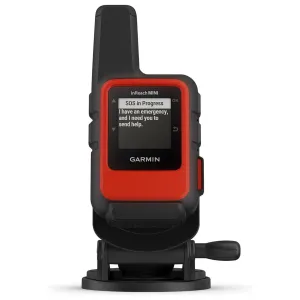 Garmin inReach Mini 2 Compact Satellite Communicator Marine Bundle Flame Red