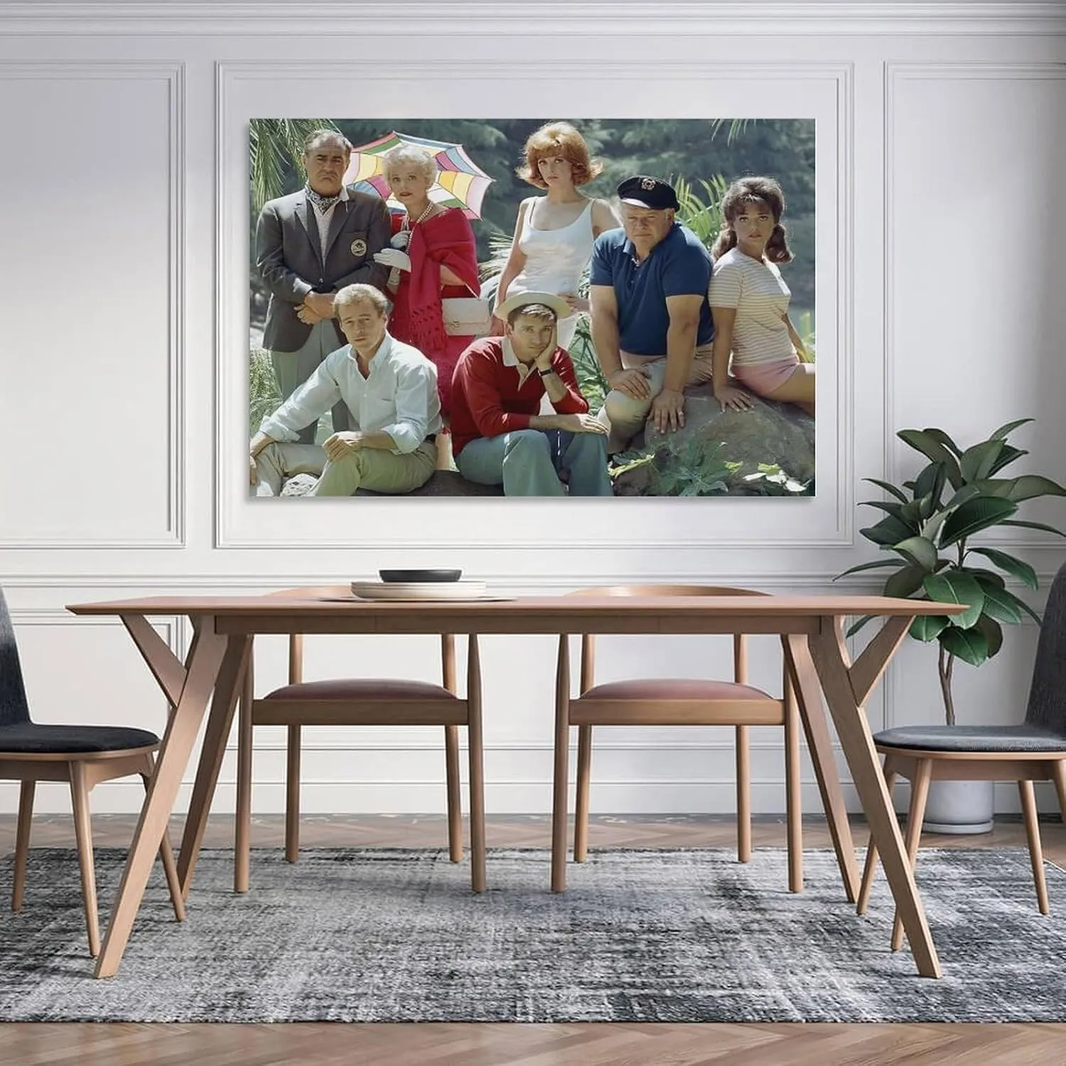 GAUSKY Gilligan Island Poster Canvas Wall Art Posters For Room Aesthetic And DecorCanvas Painting Wall Art Poster for Bedroom Living Room Decor16x24inch(40x60cm)