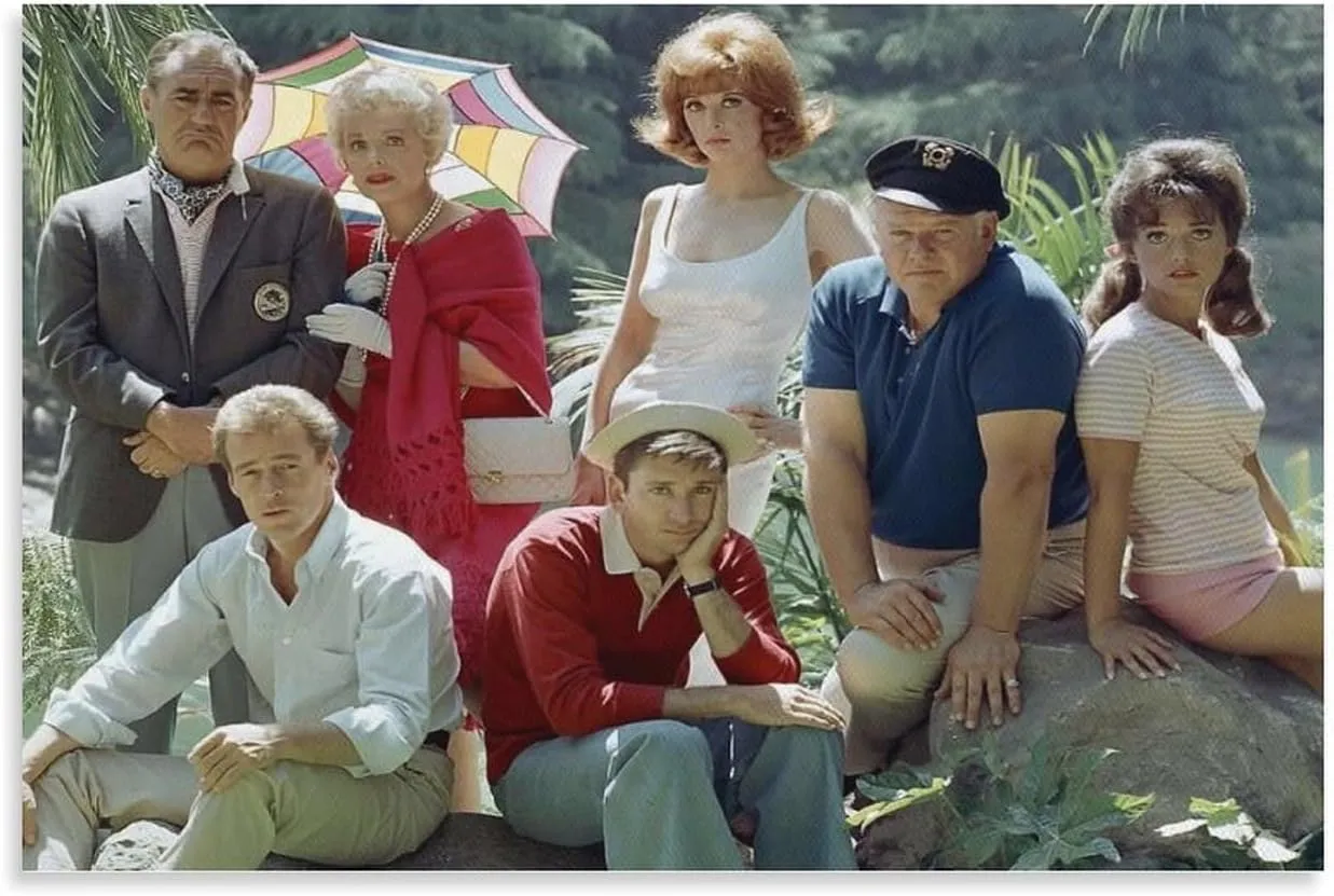 GAUSKY Gilligan Island Poster Canvas Wall Art Posters For Room Aesthetic And DecorCanvas Painting Wall Art Poster for Bedroom Living Room Decor16x24inch(40x60cm)