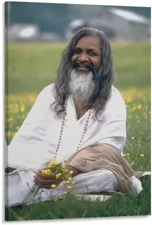 GIUUIIIII Maharishi Mahesh Yogi Portrait Poster Yoga Master Poster Canvas Wall Art Posters For Room Aesthetic And Decor Poster For Living Room Bedroom Office Decor 08x12inch(20x30cm)