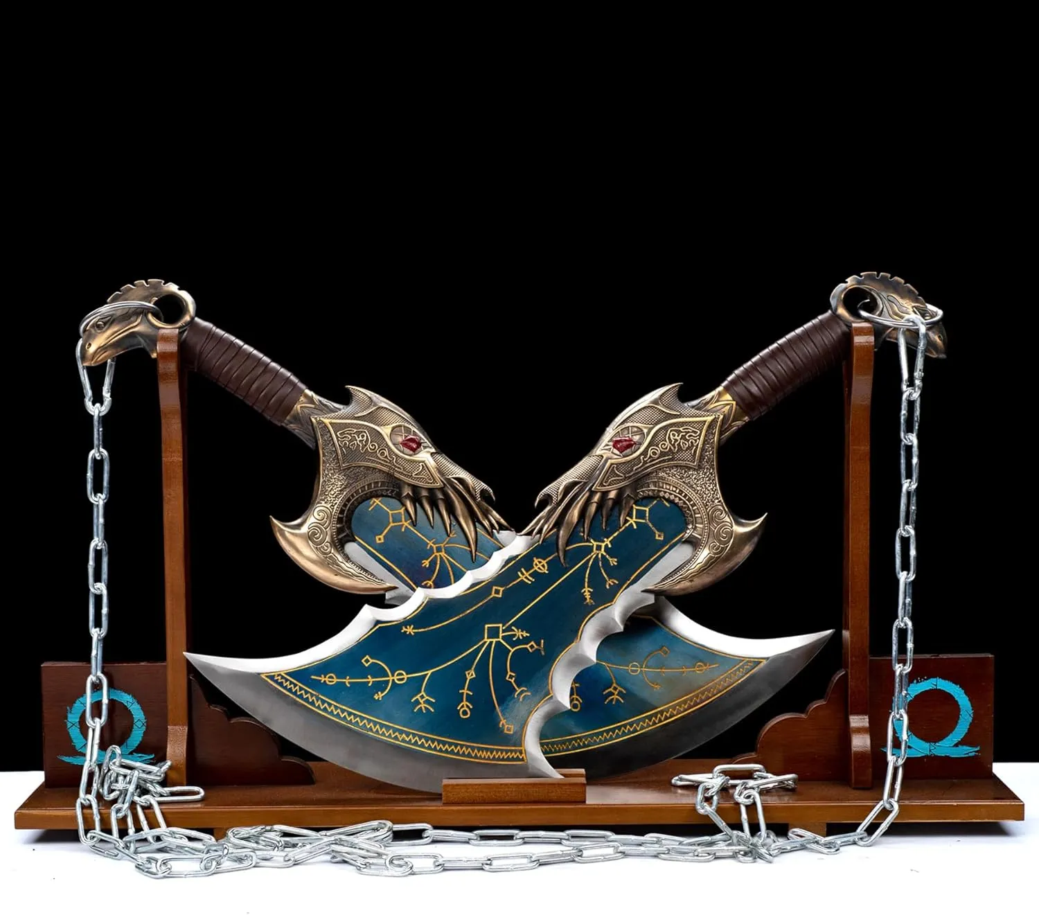 God of War Sword/6.6lb The Blades of Chaos （2 Sets）/5.64lb Leviathan's Axe/Hand Forged high Manganese Steel/Collection, Role-Playing, Gifts