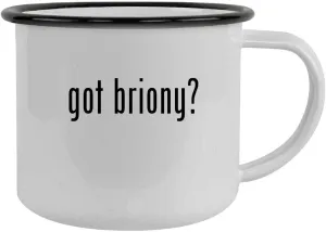 got briony? - 12oz Camping Mug Stainless Steel, Black