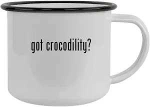 got crocodility? - 12oz Camping Mug Stainless Steel, Black