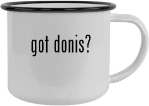 got donis? - 12oz Camping Mug Stainless Steel, Black