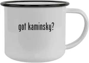 got kaminsky? - 12oz Camping Mug Stainless Steel, Black