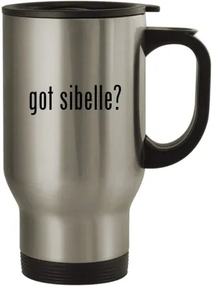 got sibelle? - 14oz Stainless Steel Travel Mug, Silver