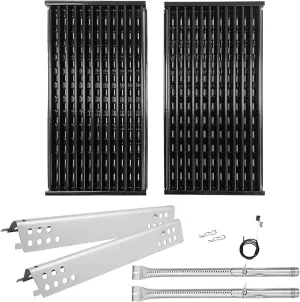 Grill Replacement Parts for Charbroil Performance TRU-Infrared 463633316 463672016 463672216 463672019 463672219 463672419, 17" G460-0500-W1 Porcelain Steel Grate, Heat Tent and Burner