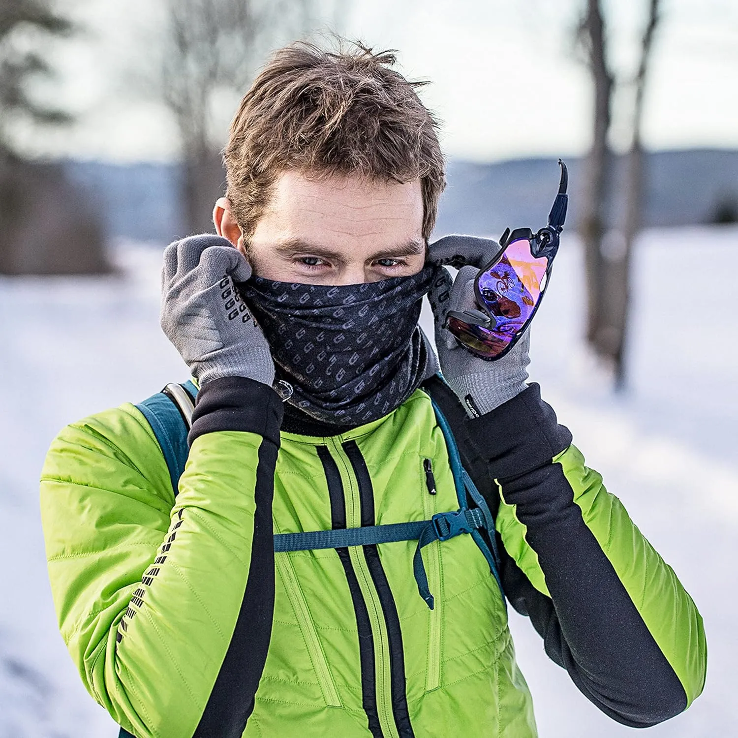 GripGrab Multifunctional Thermal Winter Fleece Neck Warmer Polar Fleece Neck Gaiter Cycling Running Outdoor Neck Scarf Biking