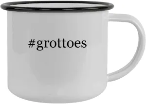 #grottoes - 12oz Hashtag Camping Mug Stainless Steel, Black