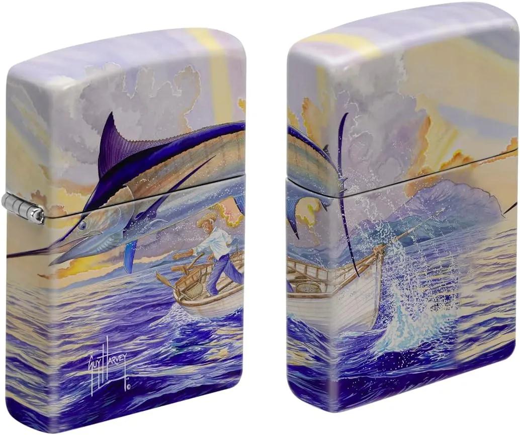Guy Harvey Artwork Zippo Lighters (Full Wrap - Swordfish)