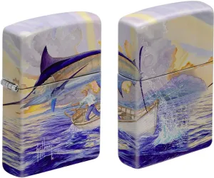 Guy Harvey Artwork Zippo Lighters (Full Wrap - Swordfish)