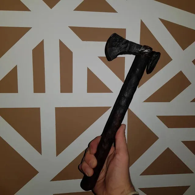 Hand-Forged Viking Axe - Rail Spike