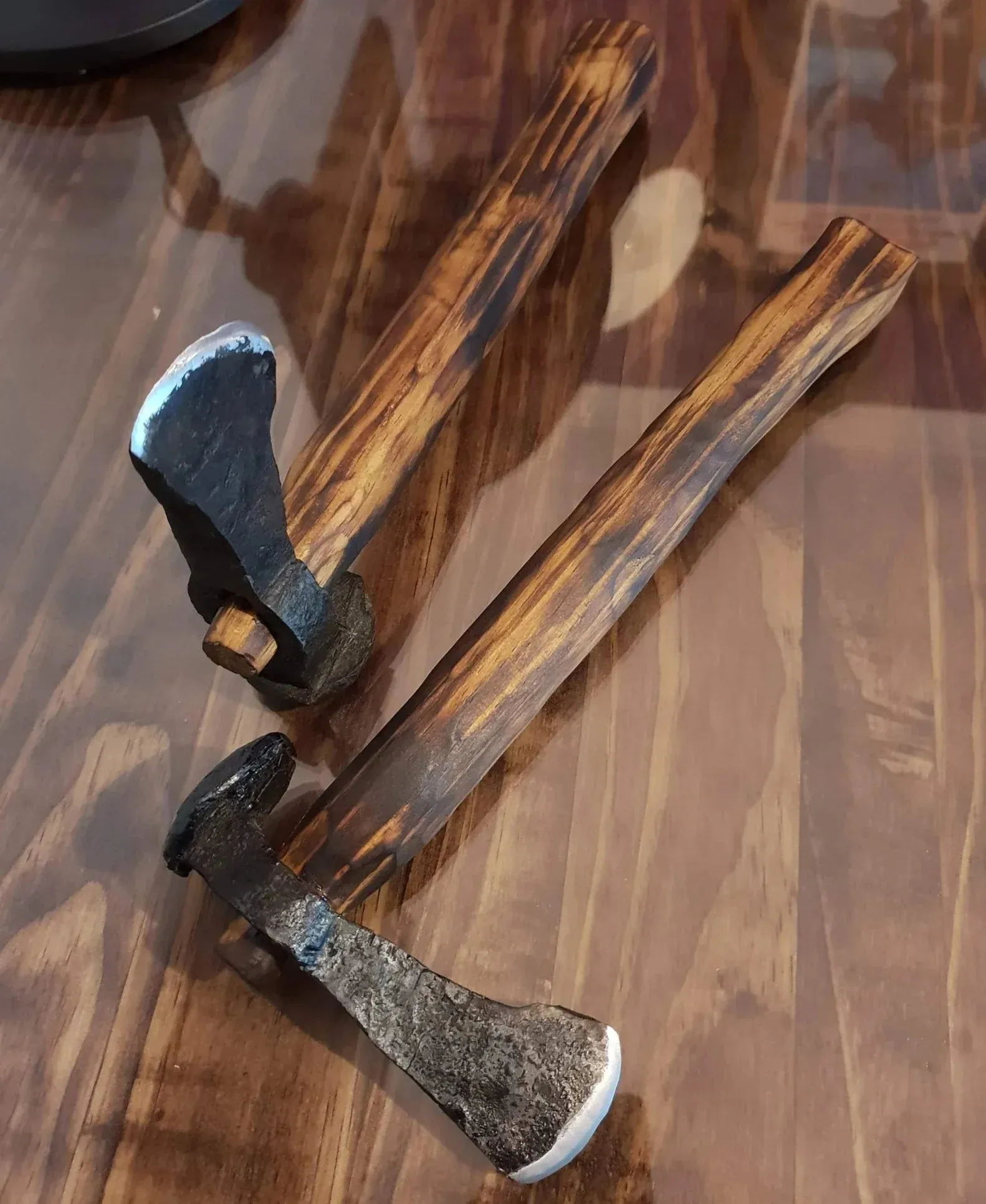Hand-Forged Viking Axe - Rail Spike