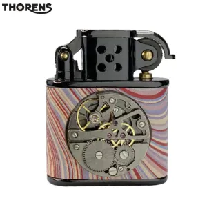 Handmade Cowhide Lighter - Inlaid Mechanical Movement - Color