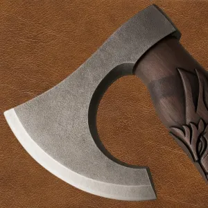 Handmade Viking Axe – 20" Hand Forged Carbon Steel Axe with Custom Engraved Handle | Functional Norse Hatchet for Camping, Gifts, Birthdays, Father’s Day, Boyfriend Gift, Outdoor Use