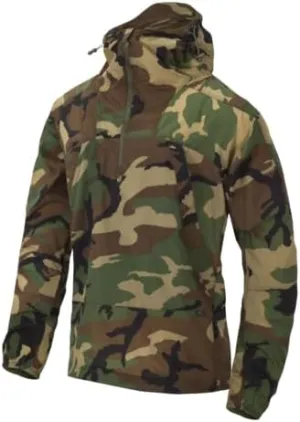Helikon-Tex WINDRUNNER Windshirt, US Woodland Camo, Hooded Rain Jacket