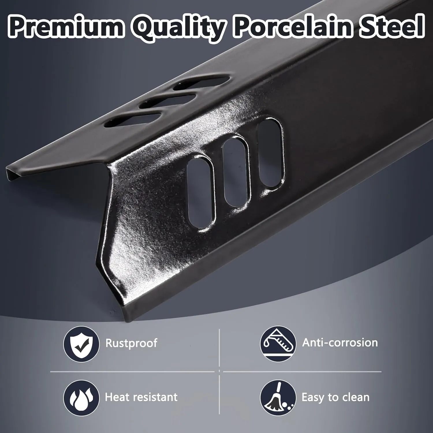 Hiorucet Grill Replacement Parts for Dyna Glo DGF493BNP, DGB494SPB, Backyard Grills BY13-101-001-12, BY14-101-001-099 and Uniflame GBC1343WP-U. Grill Grates, Heat Plates Shields for Dyna Glo 4 Burner.