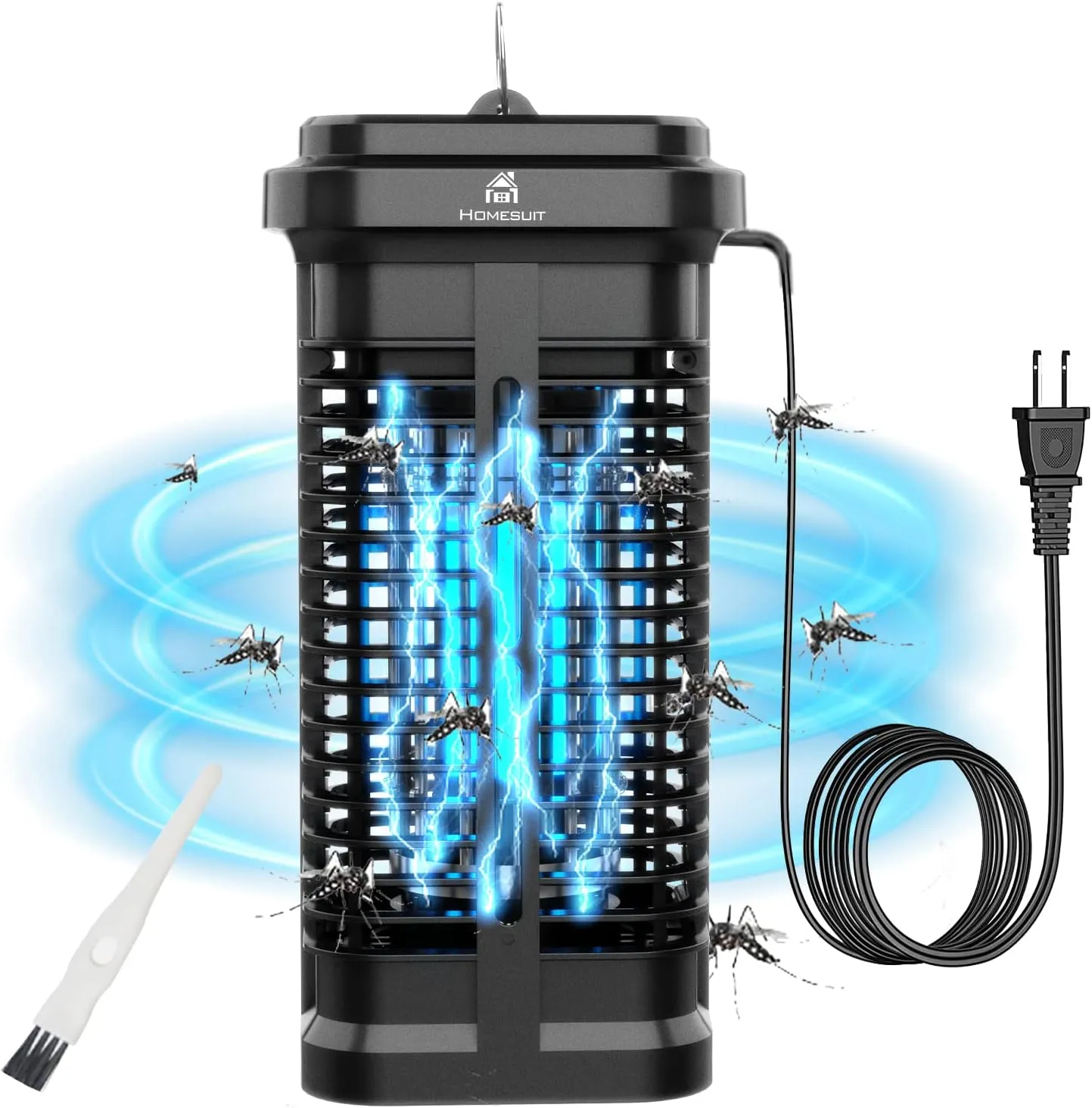 Homesuit Bug Zapper Indoor and Outdoor 20W, High Powered 4000V Electric Mosquito Zapper, Waterproof Mosquitoes Trap Outdoor, Electronic Mosquito Killer, Insect Fly Trap for Home Backyard Patio