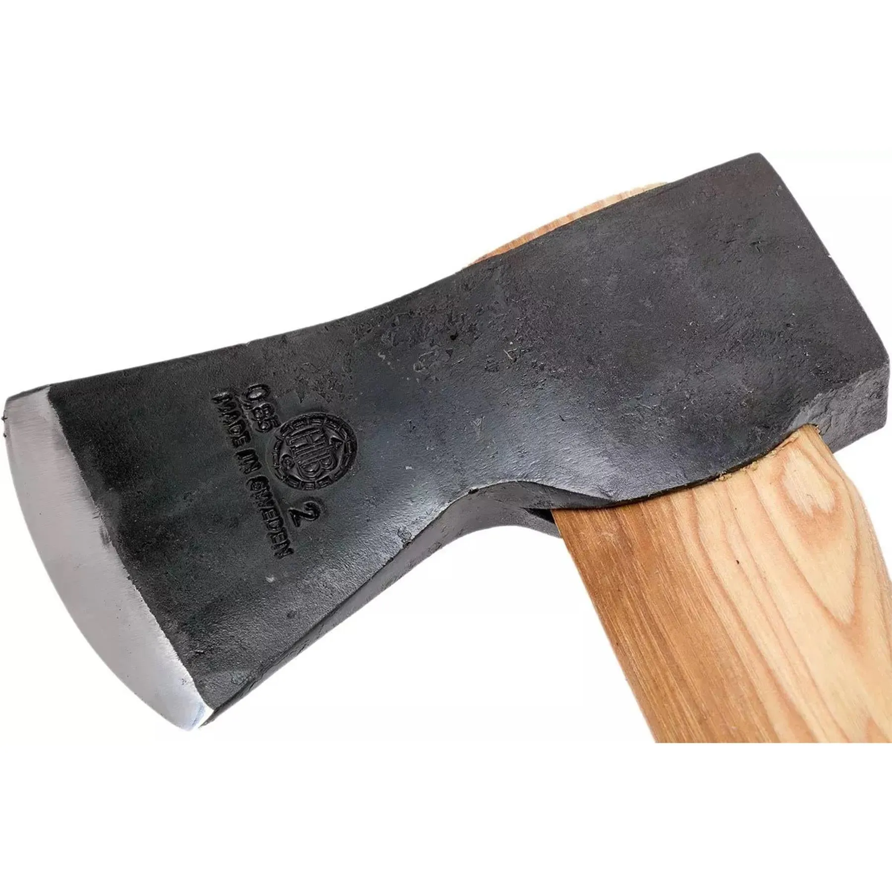 HULTAFORS Qvarfot Felling Axe long hickory shaft sharpened carbon steel ax head