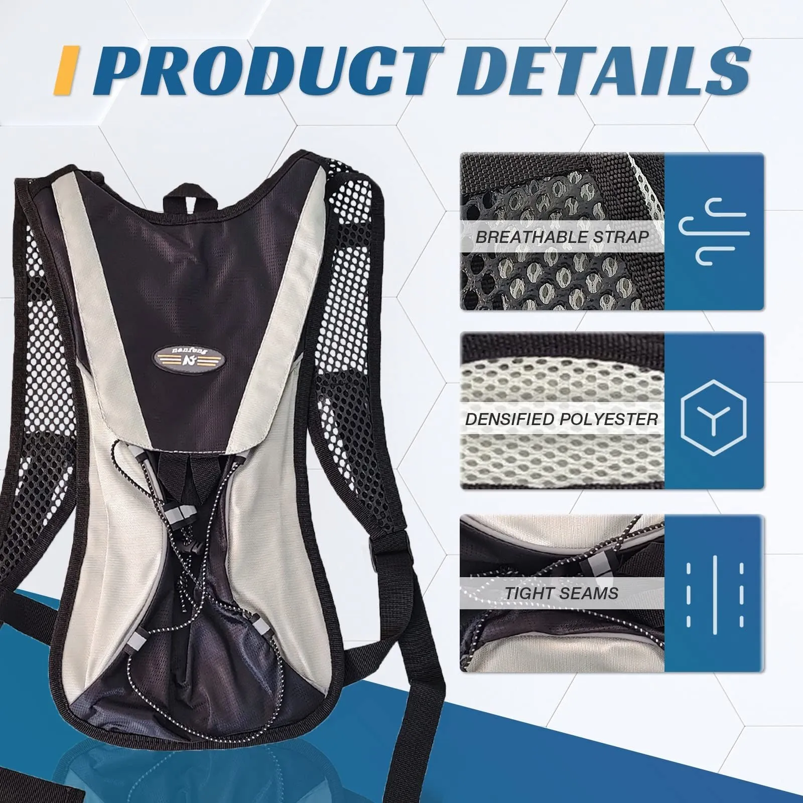 HydraVenture™ 5L Hydration Pack Duo – Includes 2L Bladders (2-Pack)