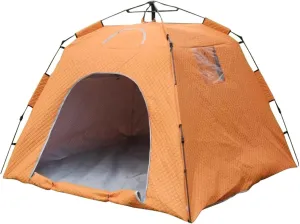 ice Fishing Tent ice Fishing shelter Insulated Winter Ice Fishing Warm Cotton Tent for 2-3 People to Open Quickly Without Setting Up(Color:2)