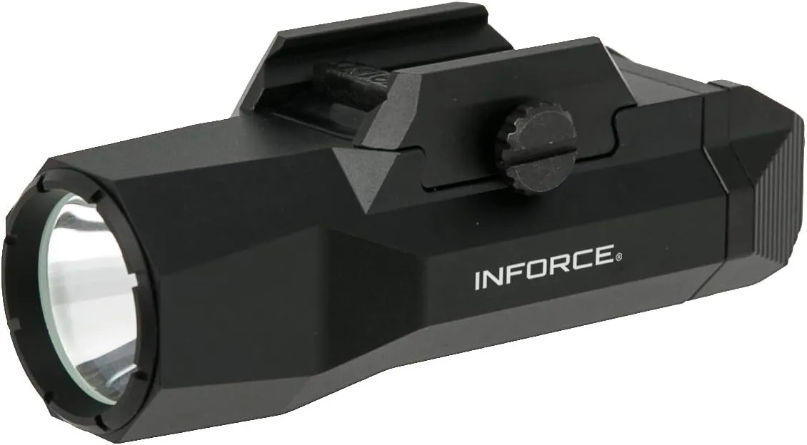 Inforce WILD2 Pistol Mounted Light 1,000 Lumens White Light, Black Body