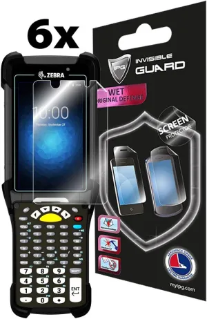 IPG Compatible with Zebra MC9300 Mobile Computer Handheld Screen Protector 6 Units Invisible Guard Free Lifetime Replacement Warranty HD Clear Bubble -Free Screen Protection