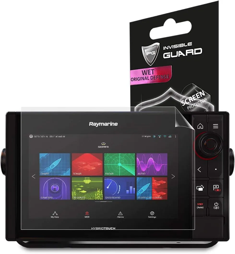 IPG for Compatible with RAYMARINE AXIOM 9" eS97 MFD - eS98 MFD (SC) Fish Finder Invisible Film Screen Protector Guard Cover Free Lifetime Replacement Warranty Bubble -Free for Axiom 9"