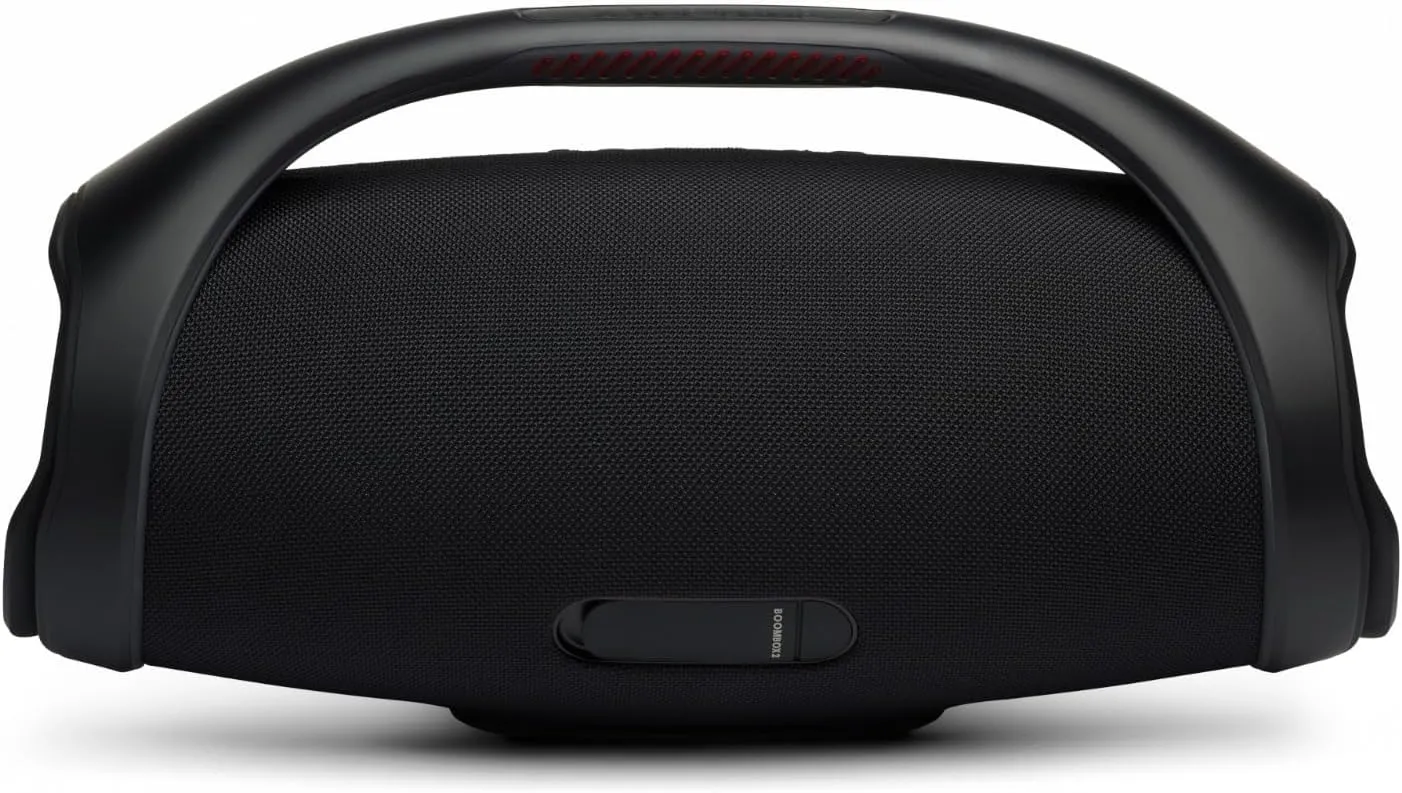 JBL Boombox 2 - Portable Bluetooth Speaker, Powerful Sound and Monstrous Bass, IPX7 Waterproof, 24 Hours of Playtime, Powerbank, JBL PartyBoost for Pairing, for Home and Outdoor(Black)