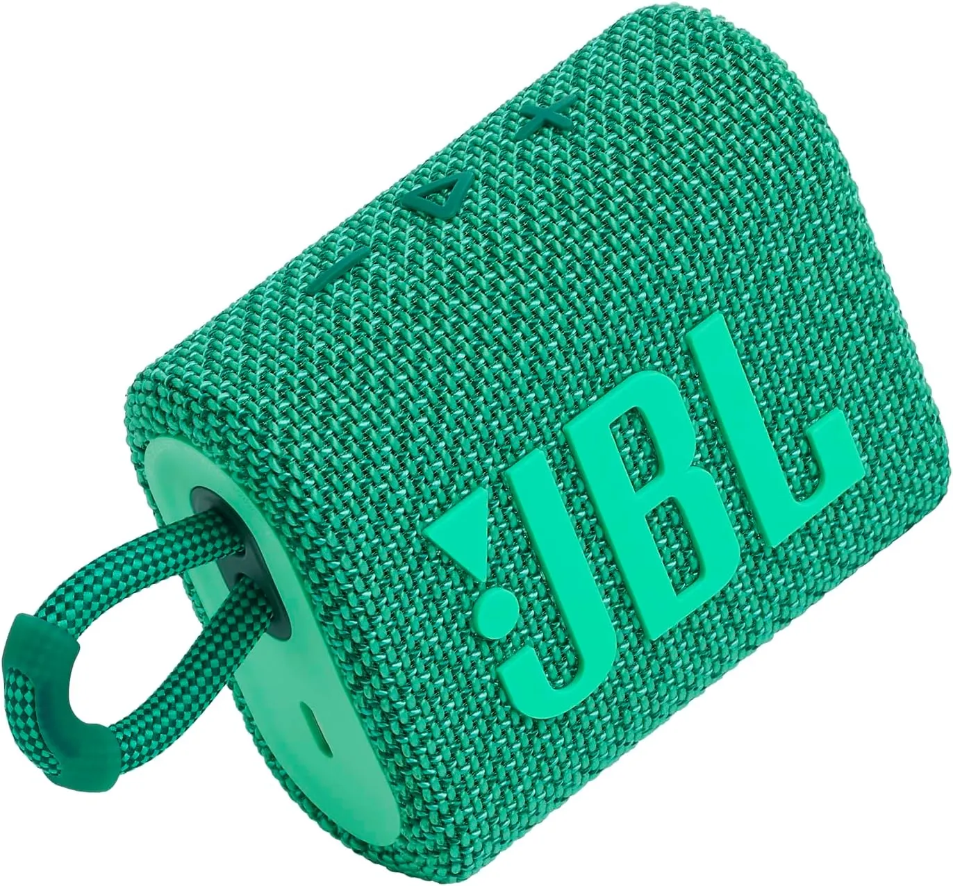 JBL Go 3 Eco - Portable Mini Bluetooth Speaker, big audio and punchy bass, IP67 waterproof and dustproof, 5 hours of playtime, Made in part with recycled materials (Eco Green)