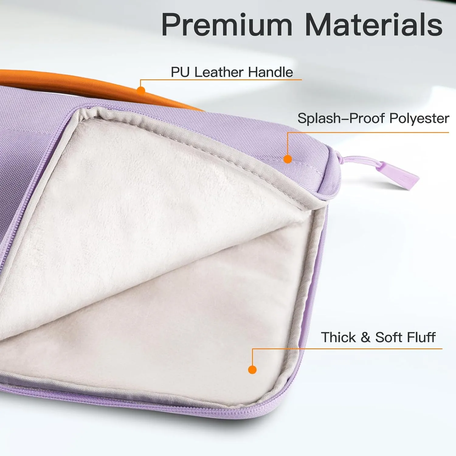JETech Laptop Sleeve for 13-14Inch MacBook Air/Pro (M4/M3/M2/M1, 2021-2025), Waterproof Bag with Portable Handle and Pocket