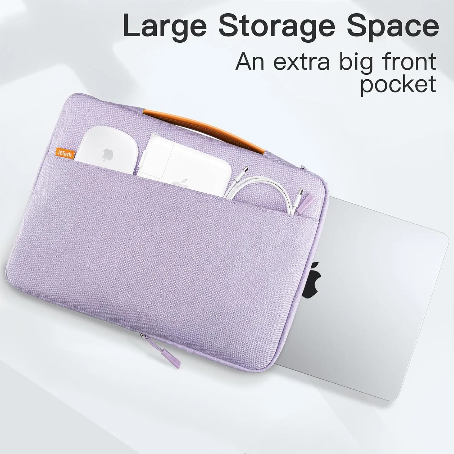 JETech Laptop Sleeve for 13-14Inch MacBook Air/Pro (M4/M3/M2/M1, 2021-2025), Waterproof Bag with Portable Handle and Pocket