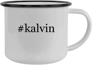 #kalvin - 12oz Hashtag Camping Mug Stainless Steel, Black