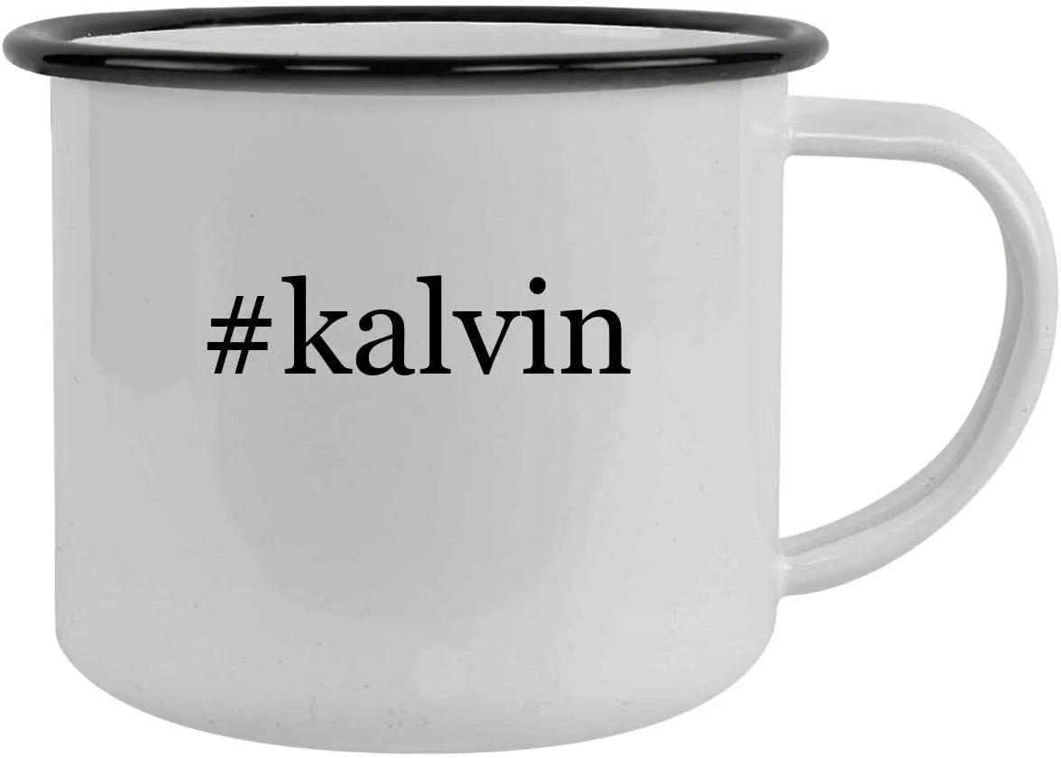 #kalvin - 12oz Hashtag Camping Mug Stainless Steel, Black