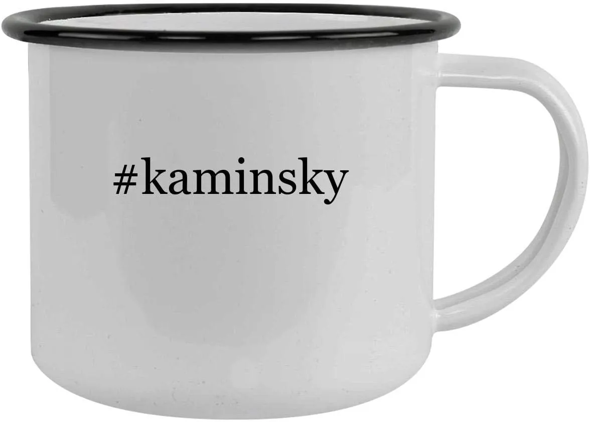 #kaminsky - 12oz Hashtag Camping Mug Stainless Steel, Black