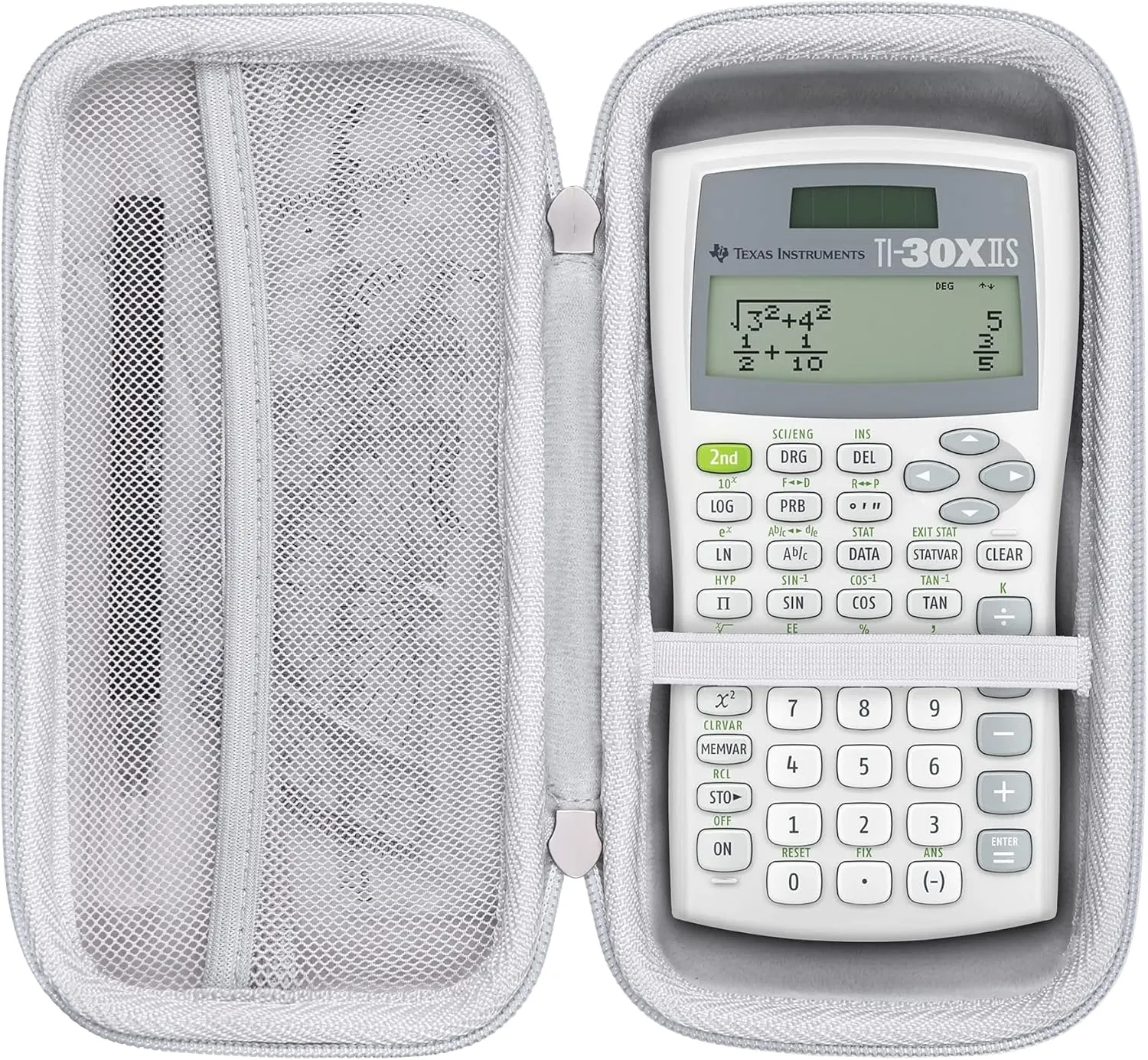 Khanka Hard Travel Case Replacement for Texas Instruments TI-30XIIS Scientific Calculator, Case Only (White)
